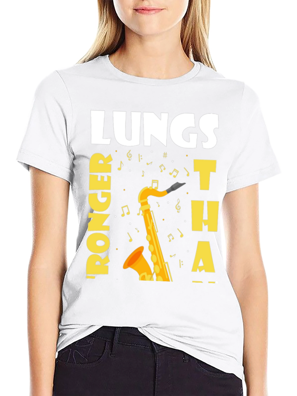 Saxophone Player Funny Lungs T-Shirt