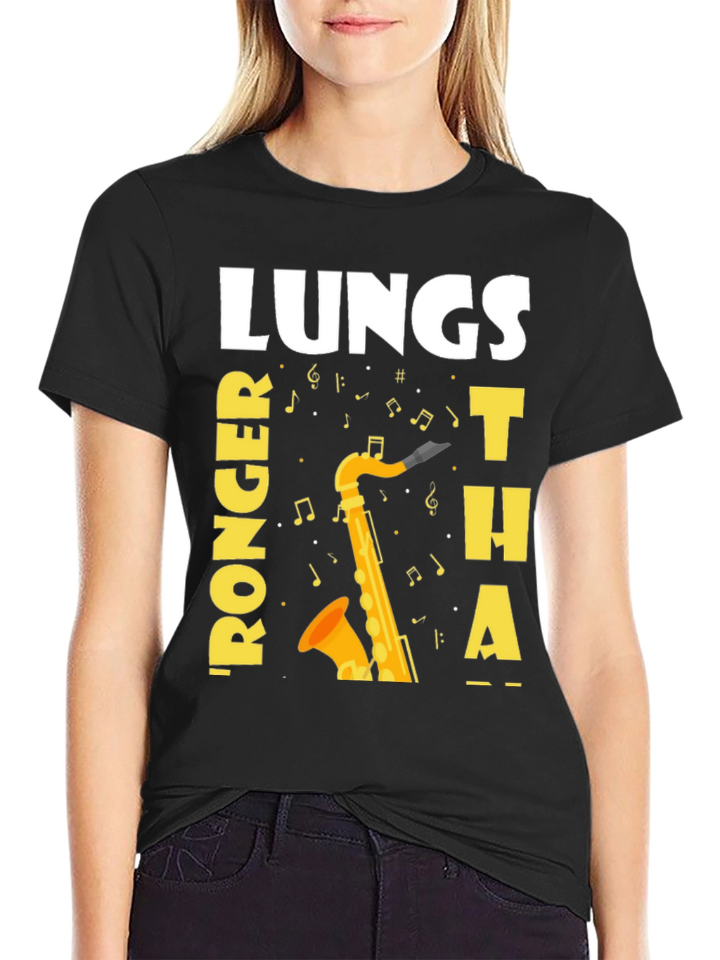 Saxophone Player Funny Lungs T-Shirt