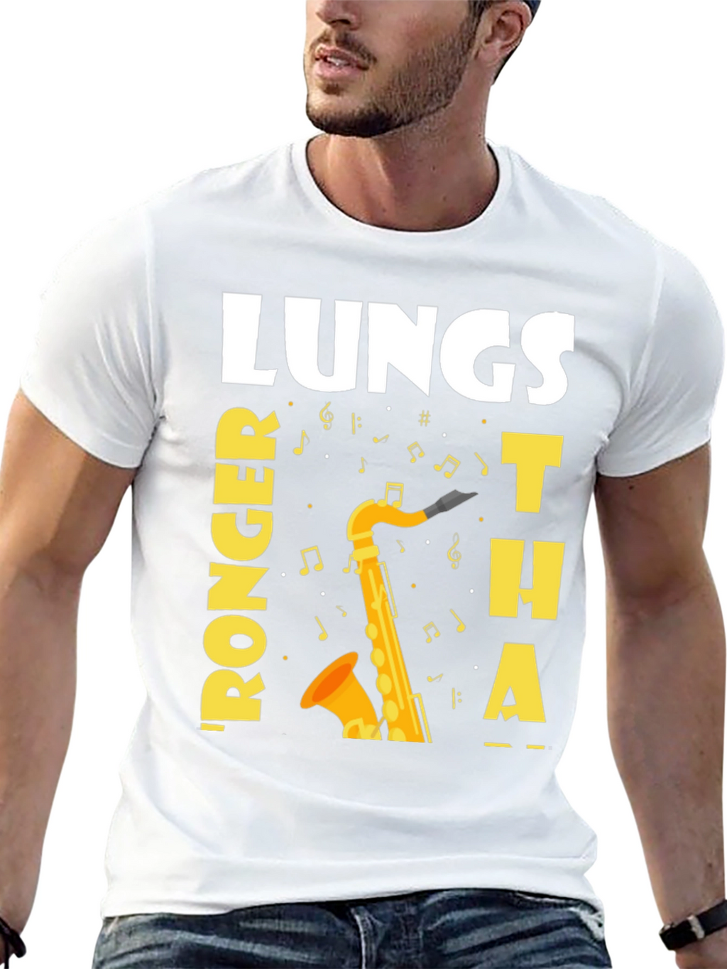 Saxophone Player Funny Lungs T-Shirt
