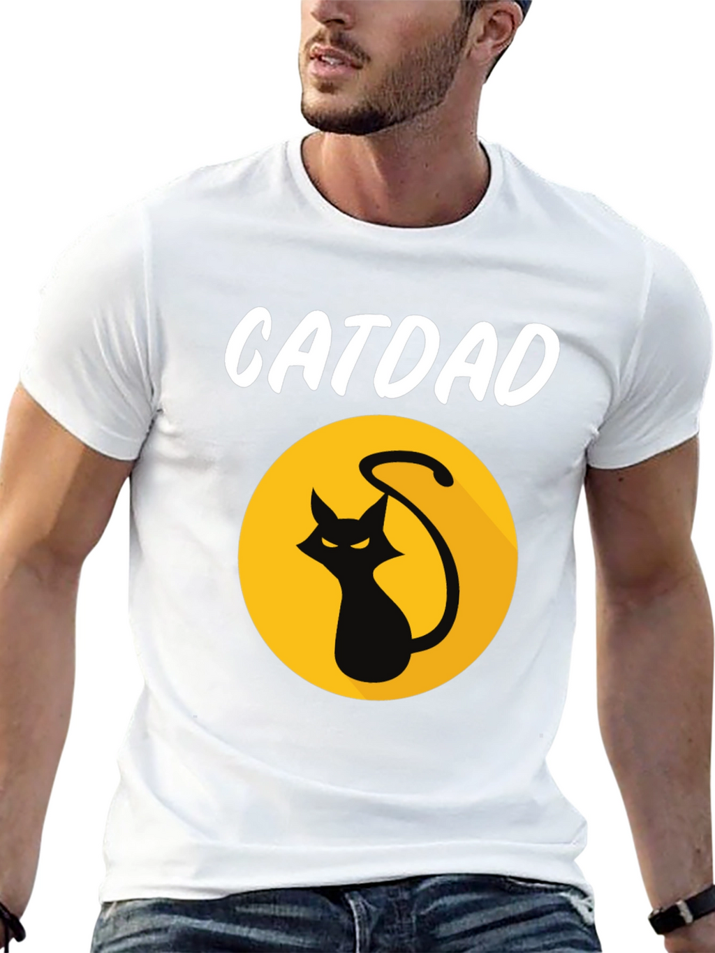 Catdad Graphic Tee - Black T-Shirt
