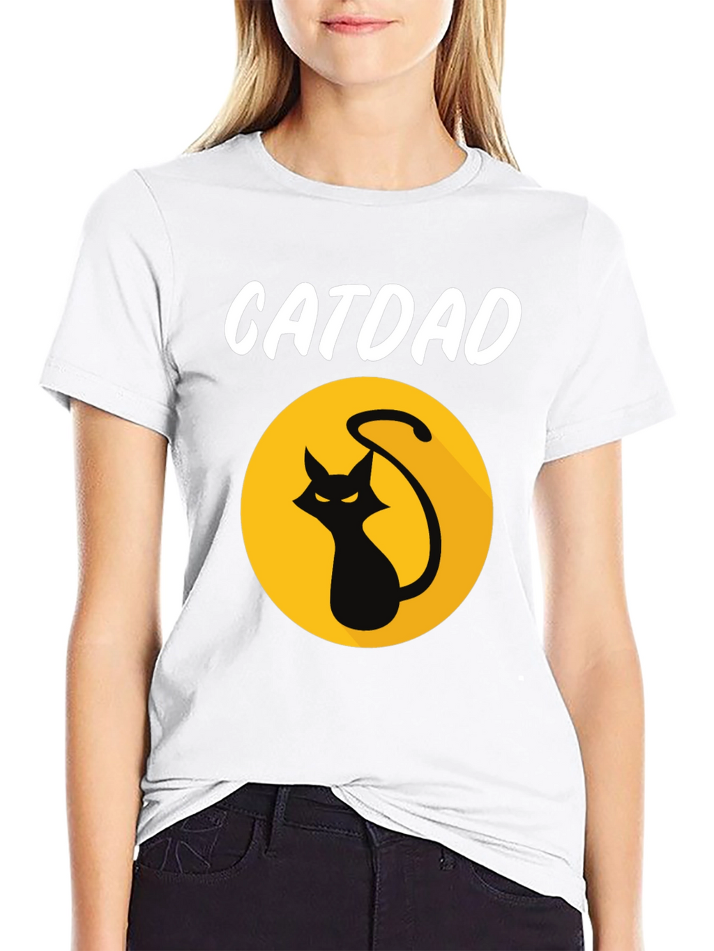 Catdad Graphic Tee - Black T-Shirt