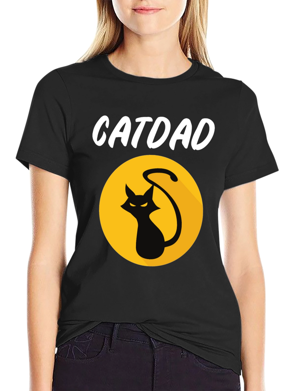 Catdad Graphic Tee - Black T-Shirt