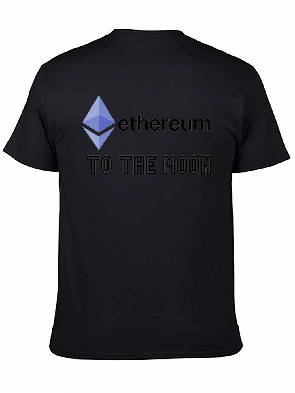 Ethereum to the Moon Black T-Shirt