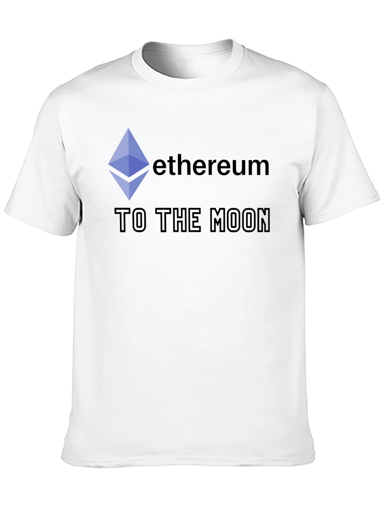 Ethereum to the Moon Black T-Shirt