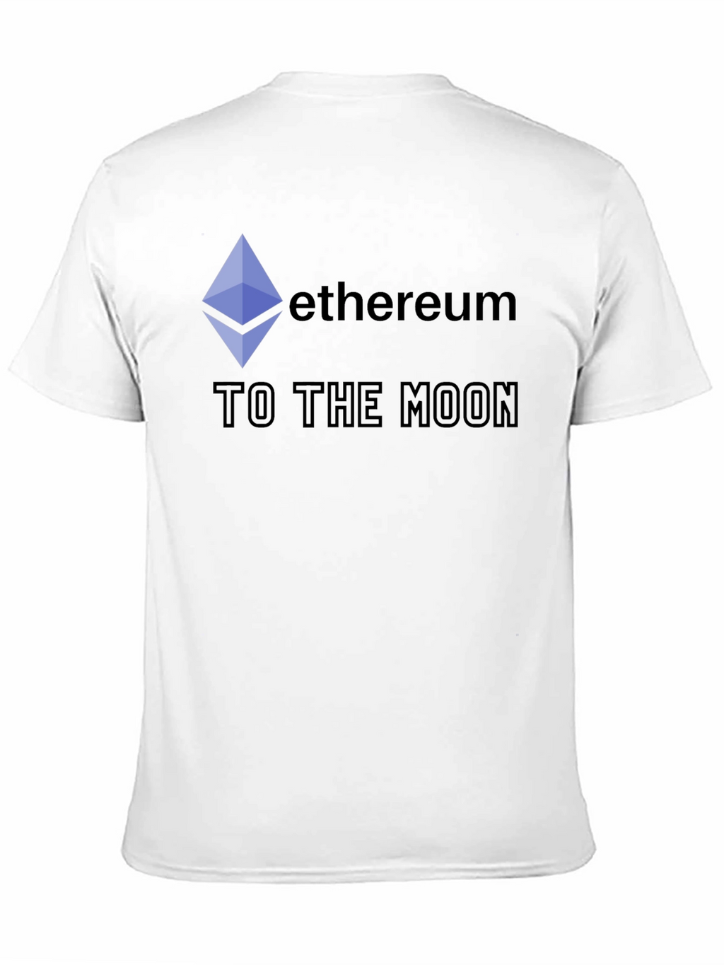 Ethereum to the Moon Black T-Shirt