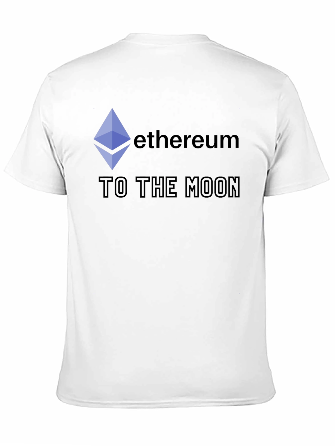 Ethereum to the Moon Black T-Shirt