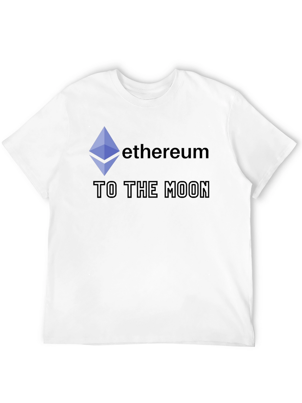 Ethereum to the Moon Black T-Shirt