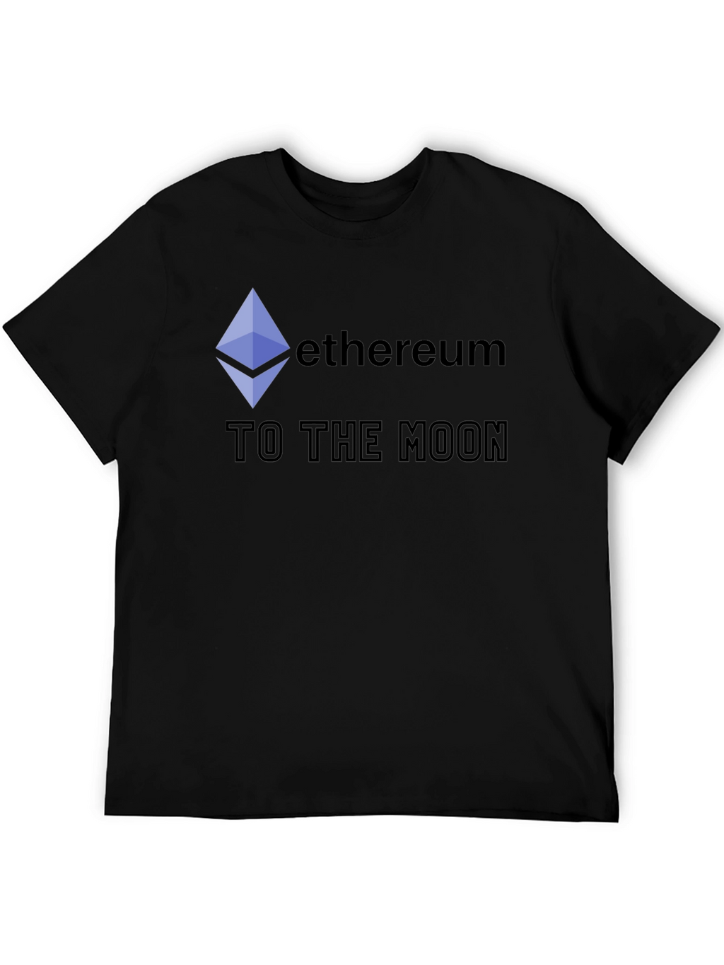 Ethereum to the Moon Black T-Shirt