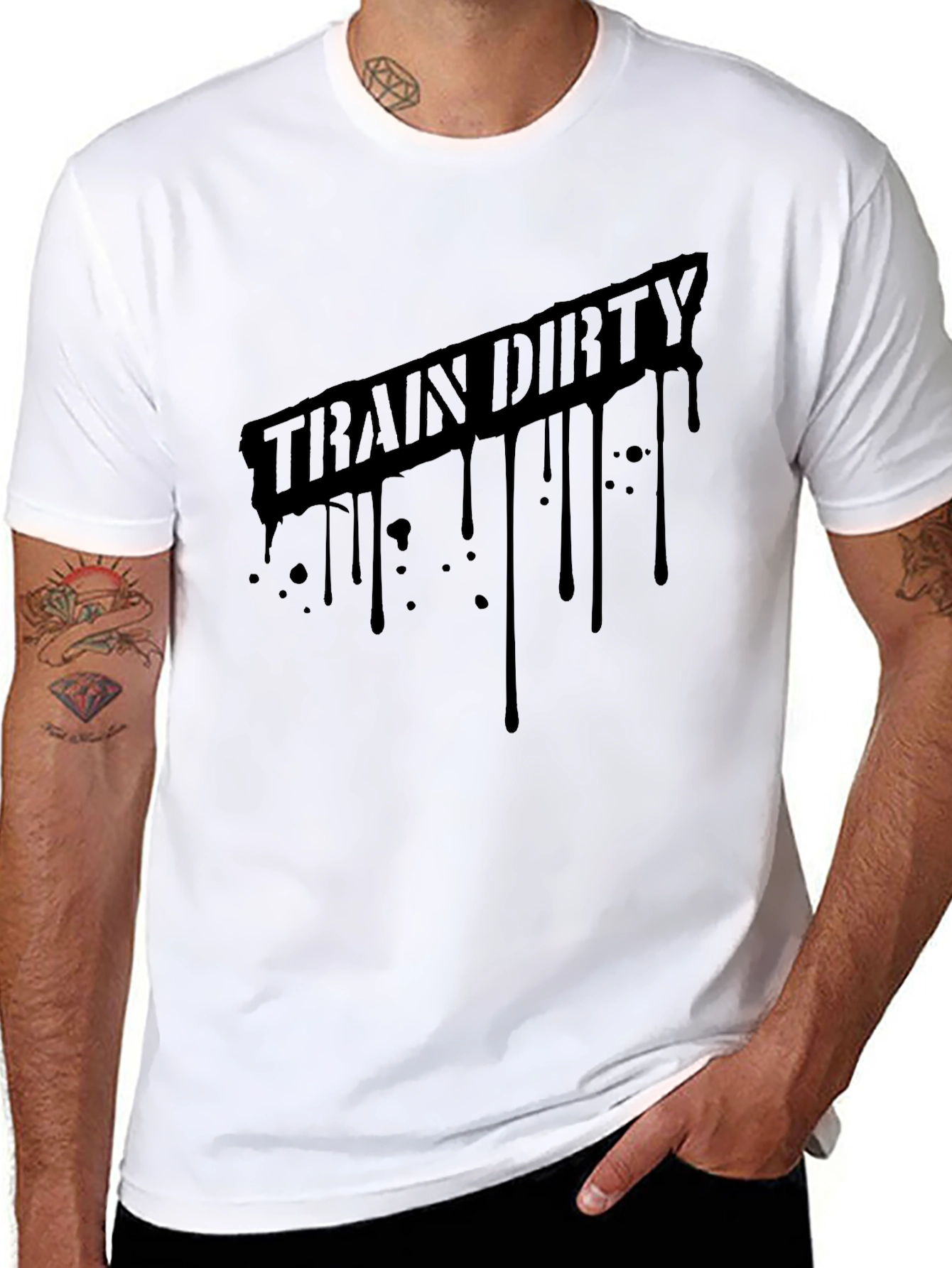 Train Dirty Black T-Shirt