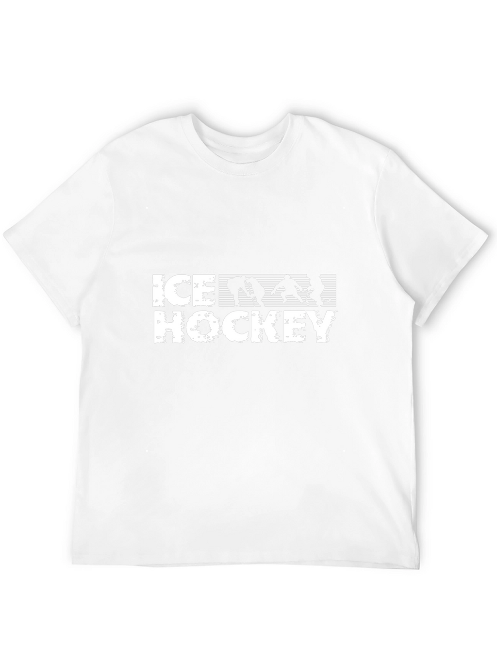 Ice Hockey Graphic T-Shirt - Black