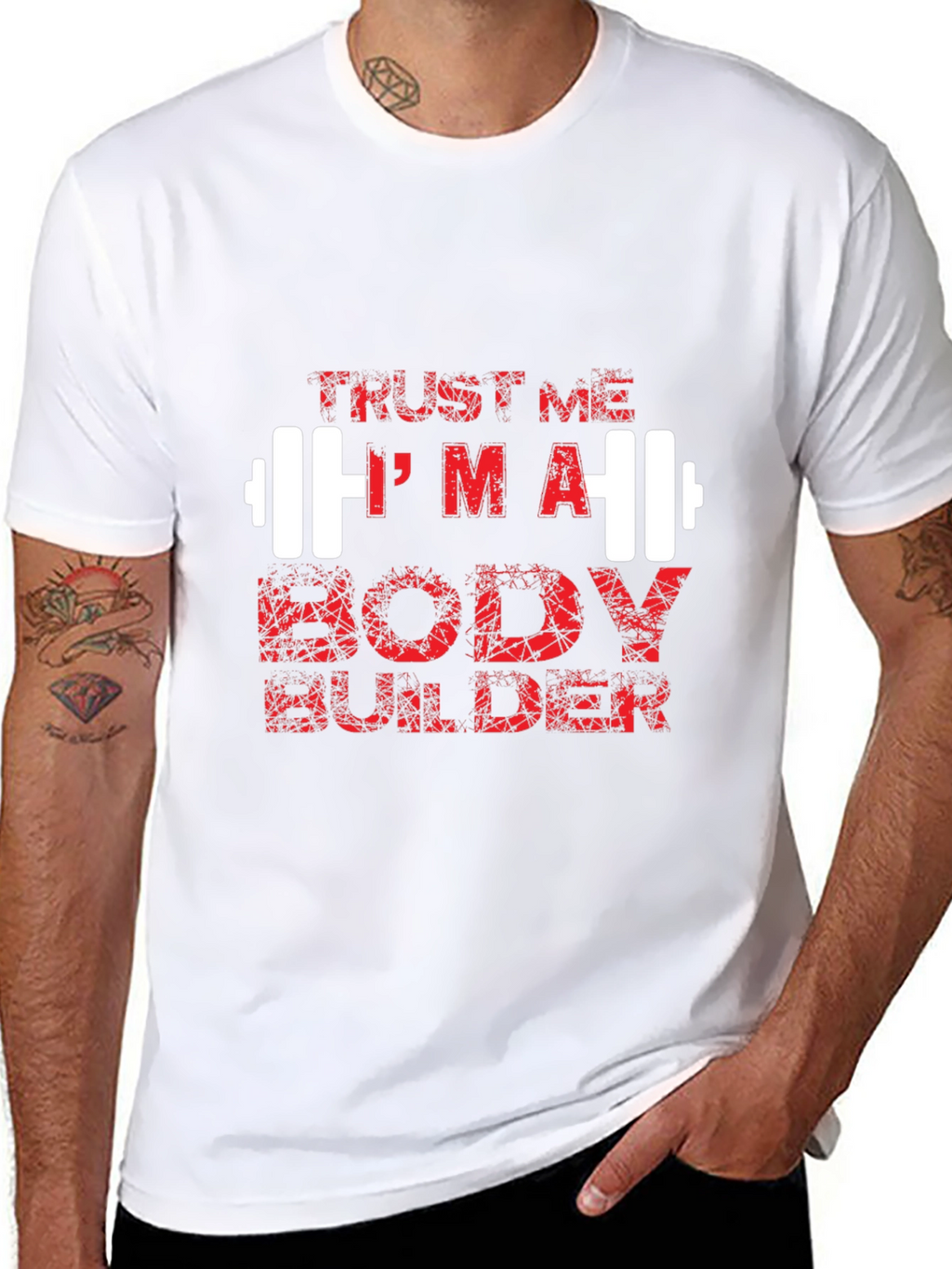 Trust Me Im a Body Builder Graphic Tee