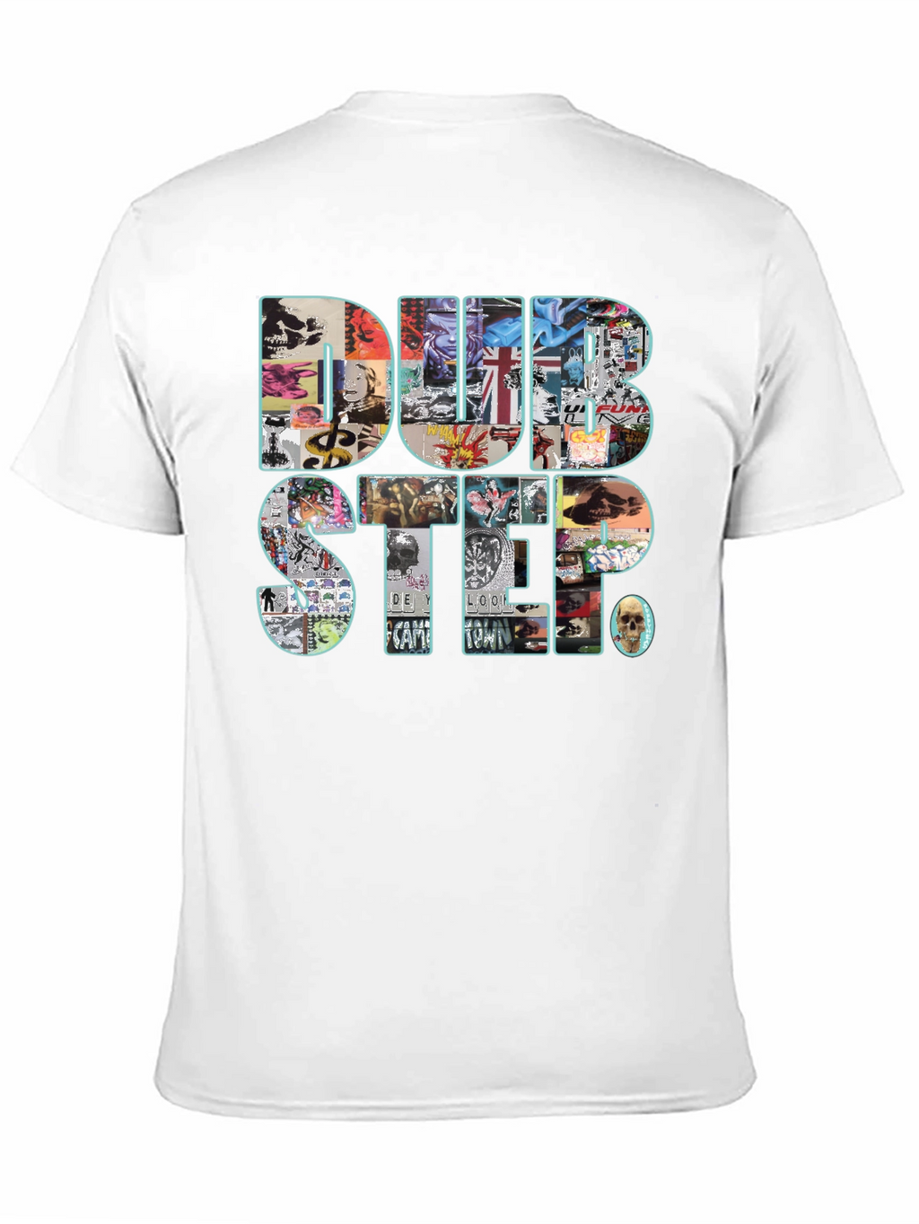 Dubstep Collage Graphic Black T-Shirt