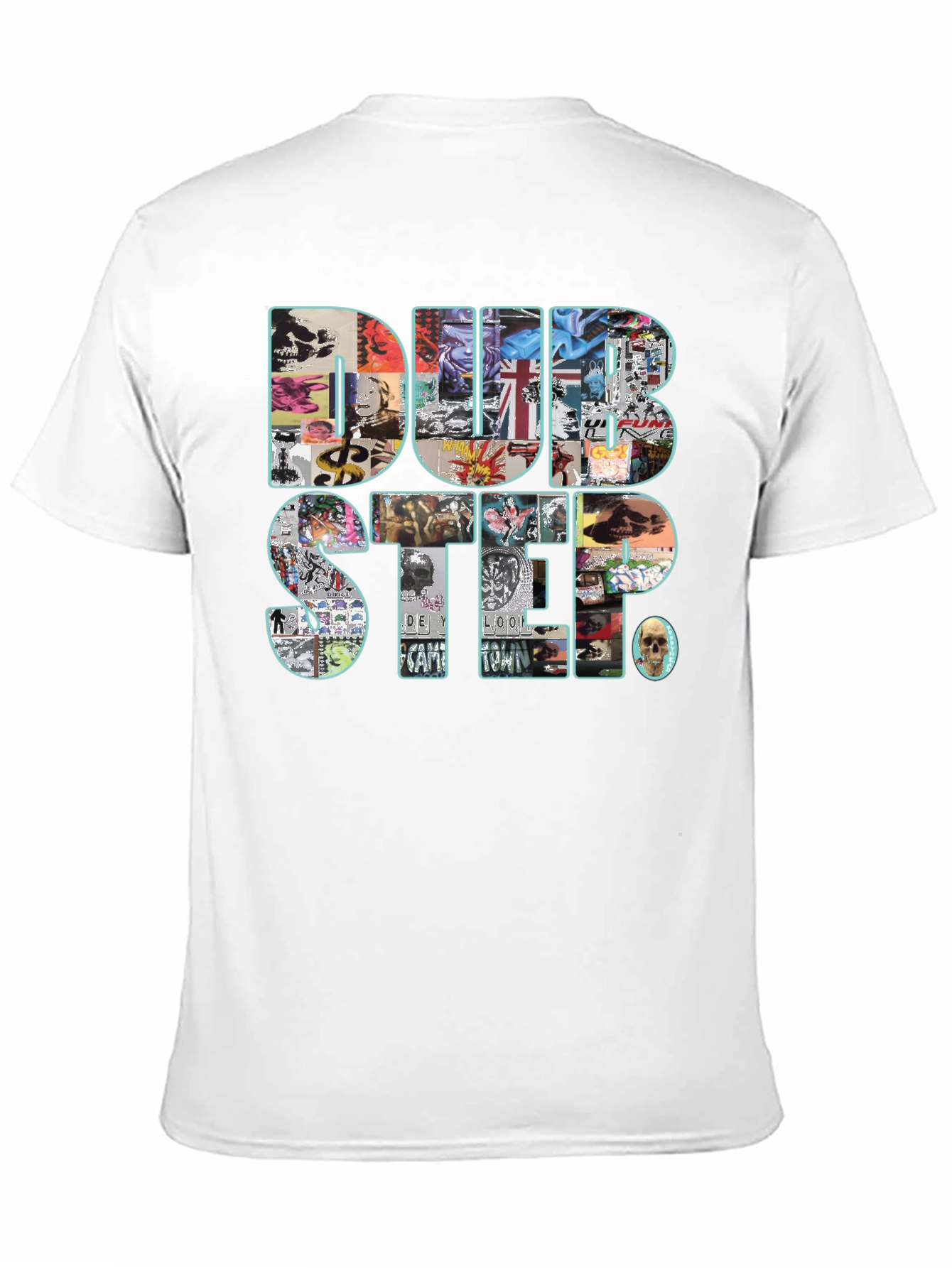 Dubstep Collage Graphic Black T-Shirt