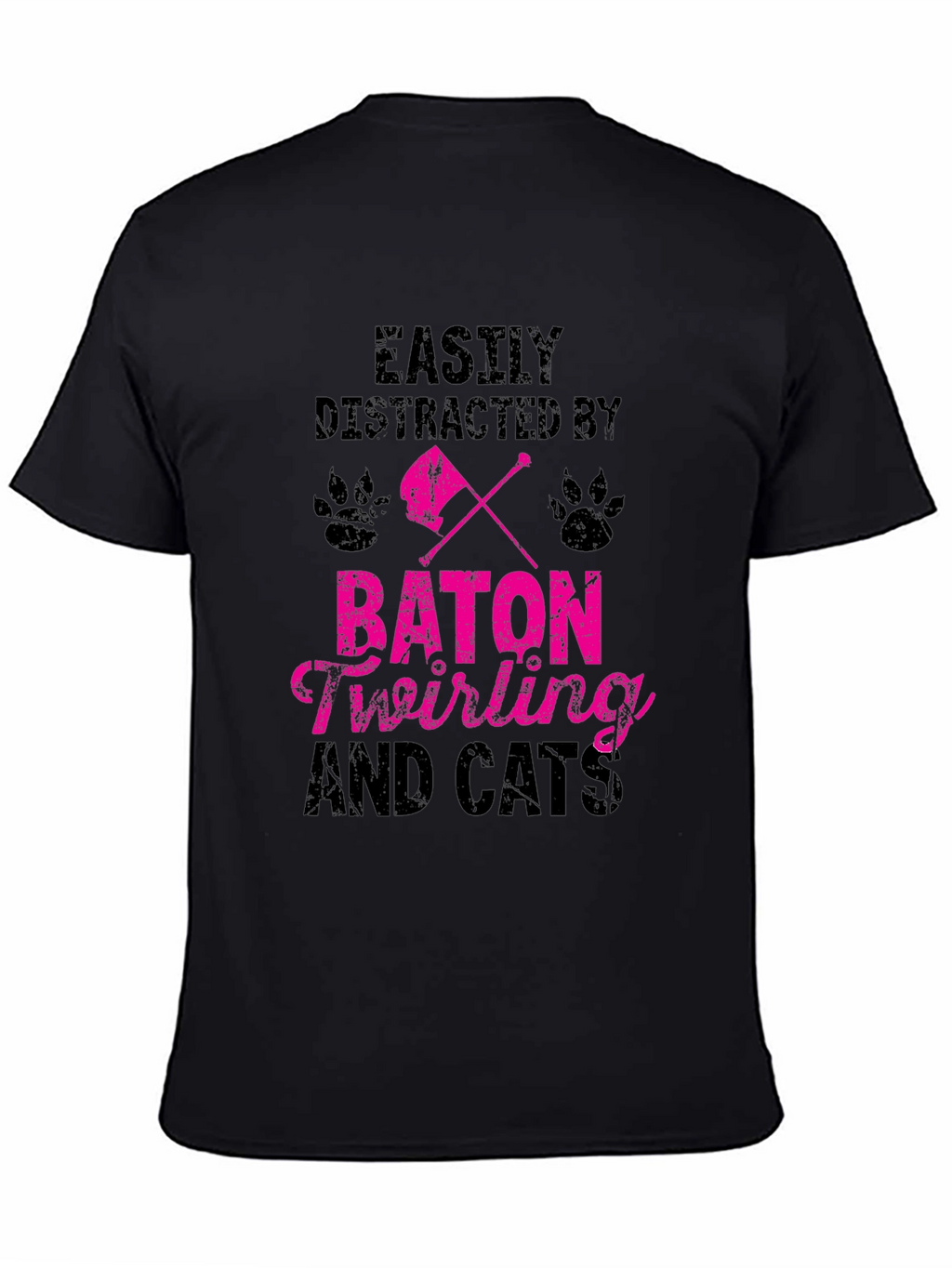 Baton Twirling and Cats T-Shirt