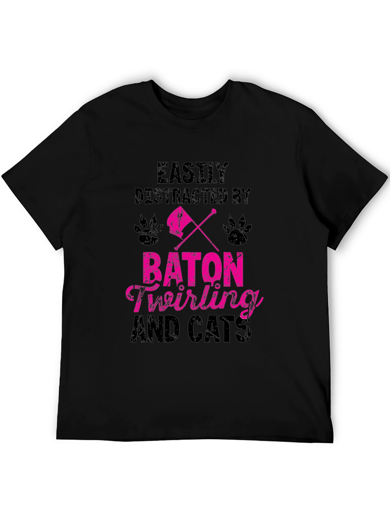 Baton Twirling and Cats T-Shirt