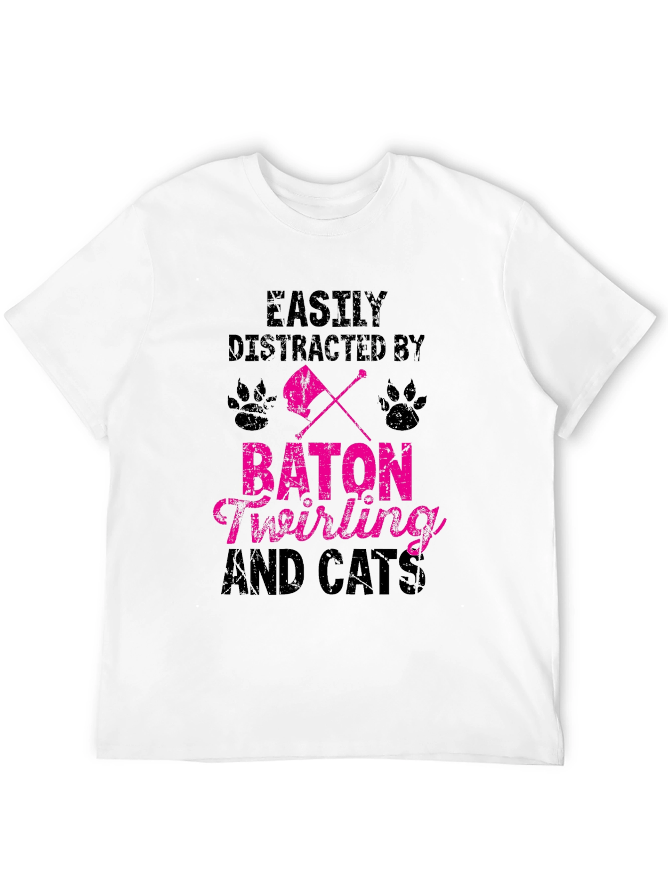 Baton Twirling and Cats T-Shirt