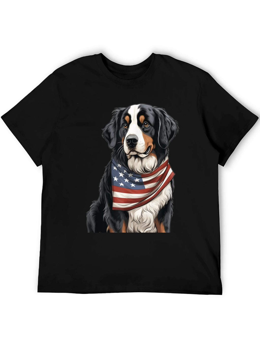 Patriotic Bernese Mountain Dog T-Shirt