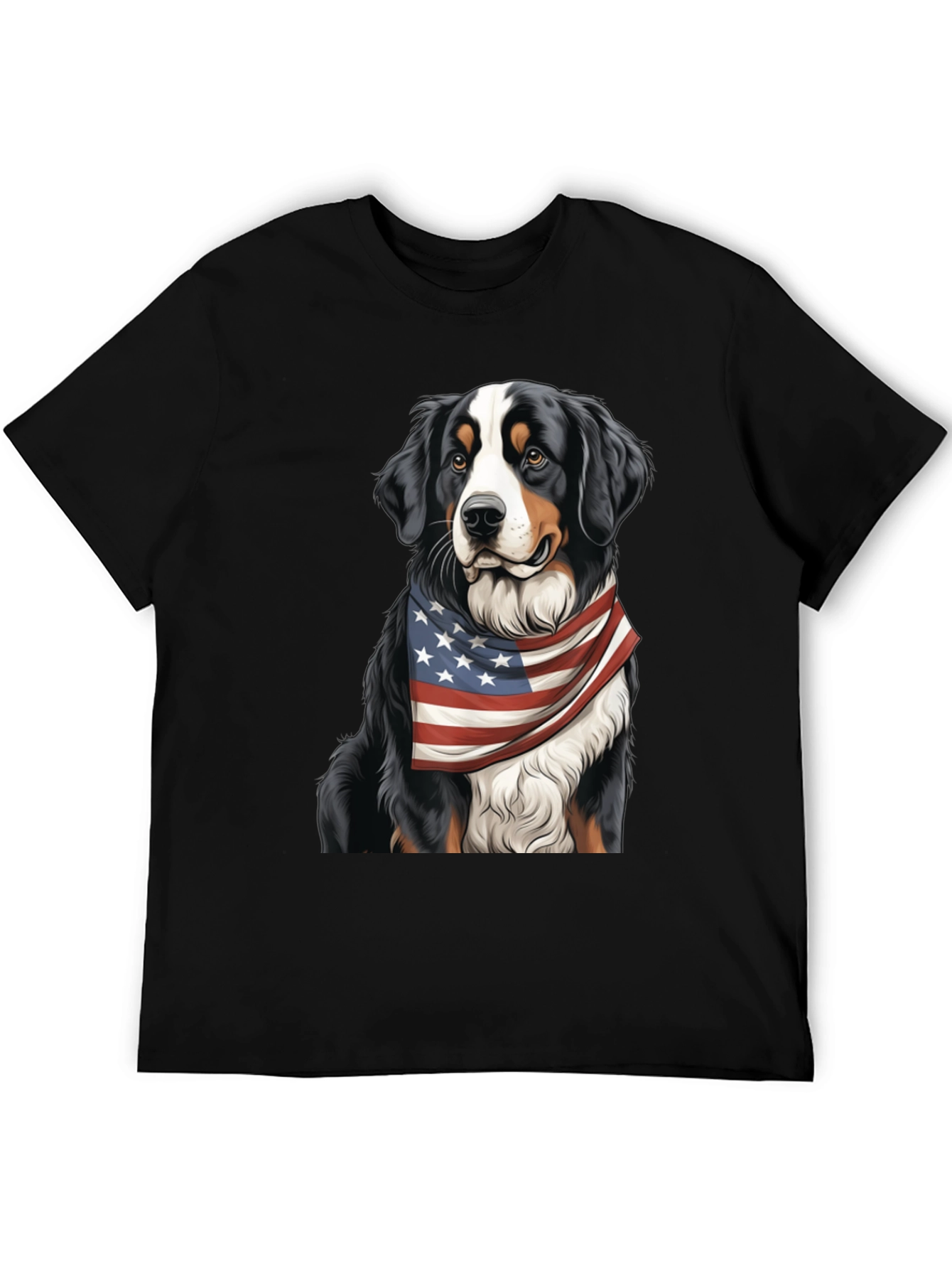 Patriotic Bernese Mountain Dog T-Shirt
