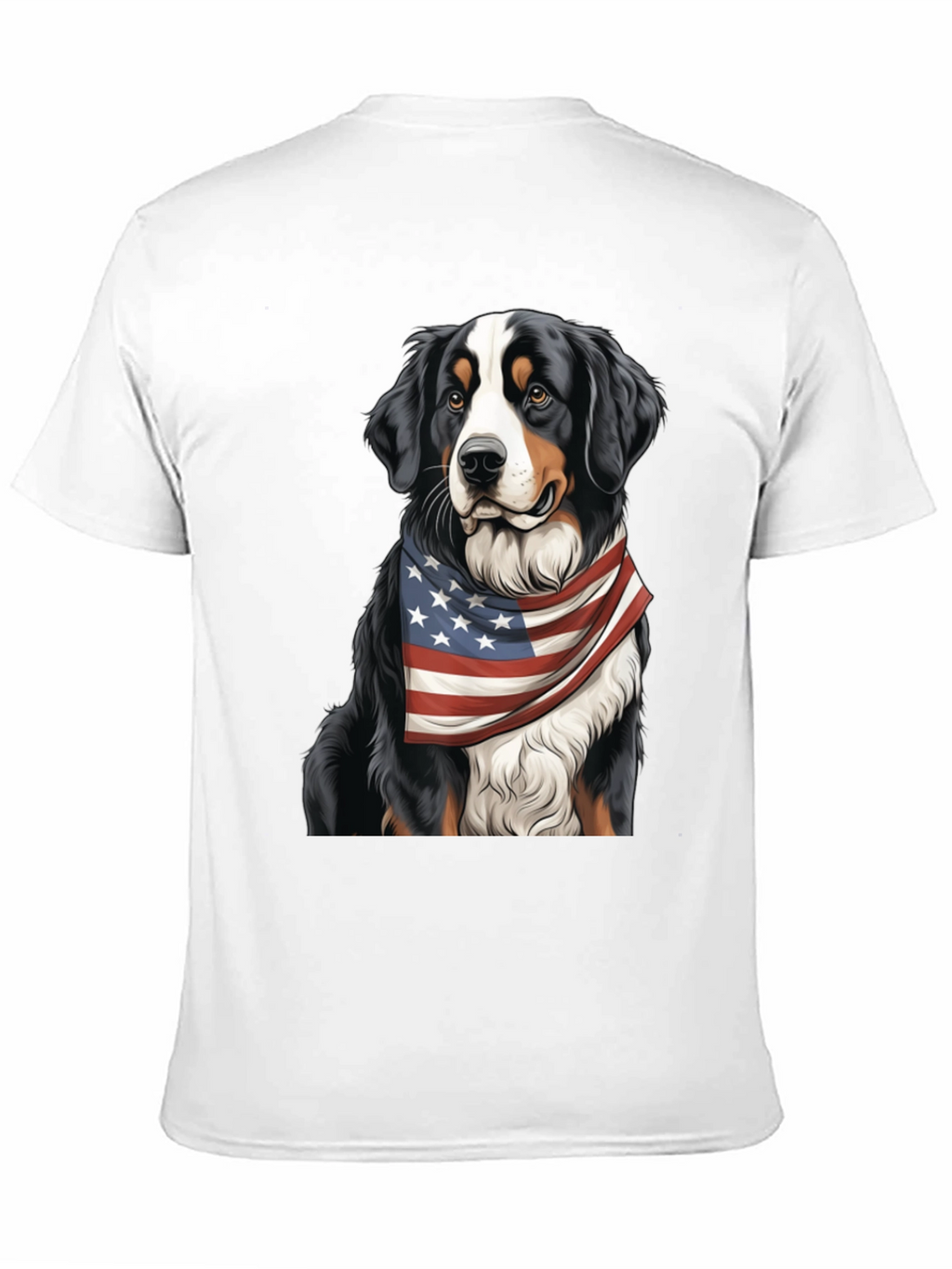 Patriotic Bernese Mountain Dog T-Shirt