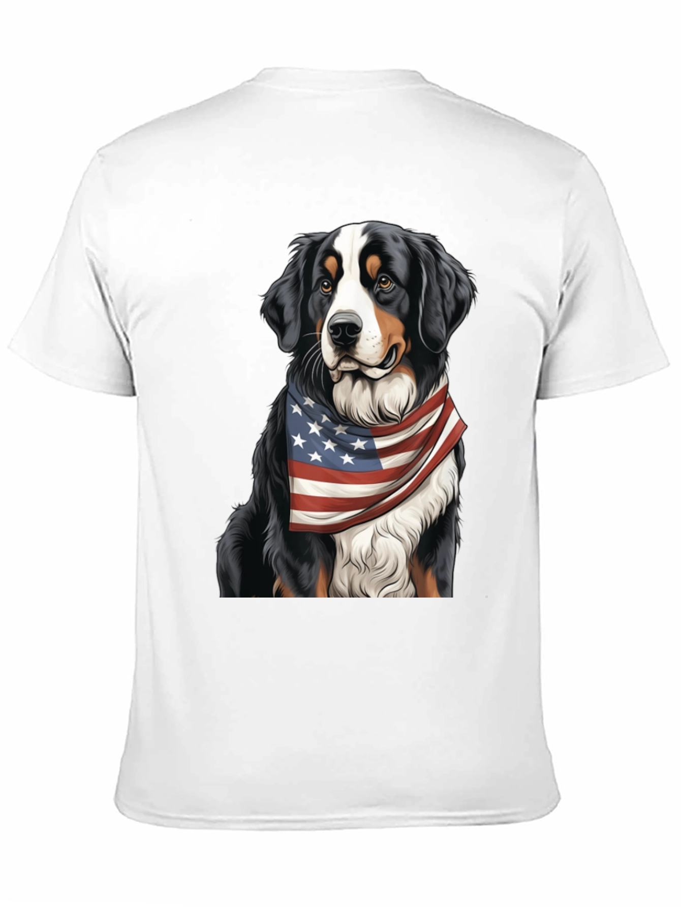 Patriotic Bernese Mountain Dog T-Shirt