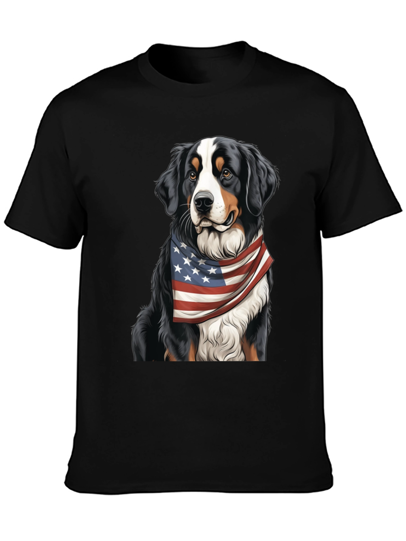 Patriotic Bernese Mountain Dog T-Shirt