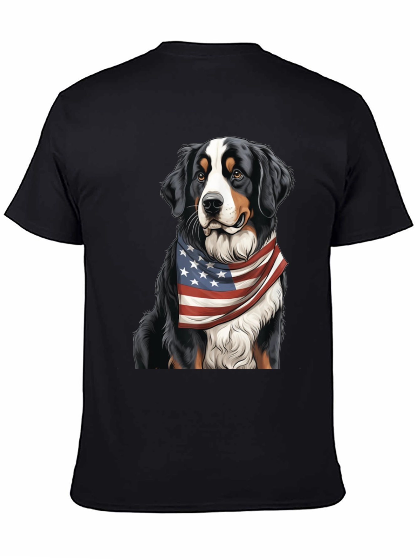 Patriotic Bernese Mountain Dog T-Shirt