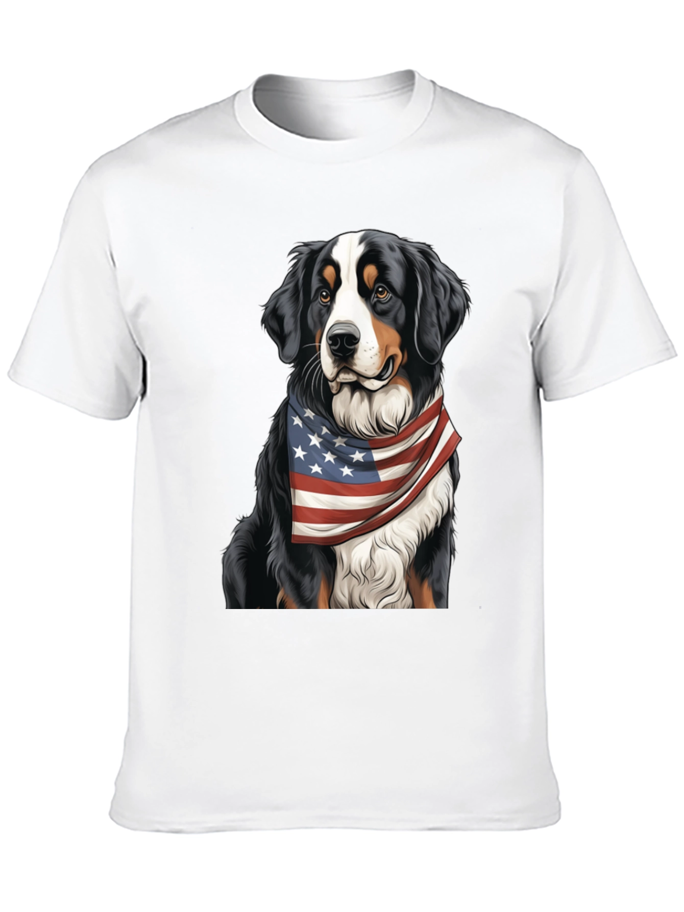 Patriotic Bernese Mountain Dog T-Shirt