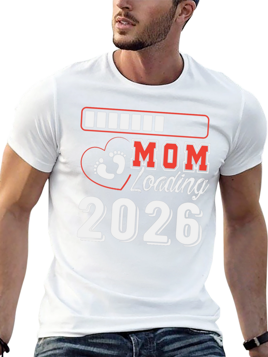 Mom Loading 2026 Pregnancy Announcement Shirt