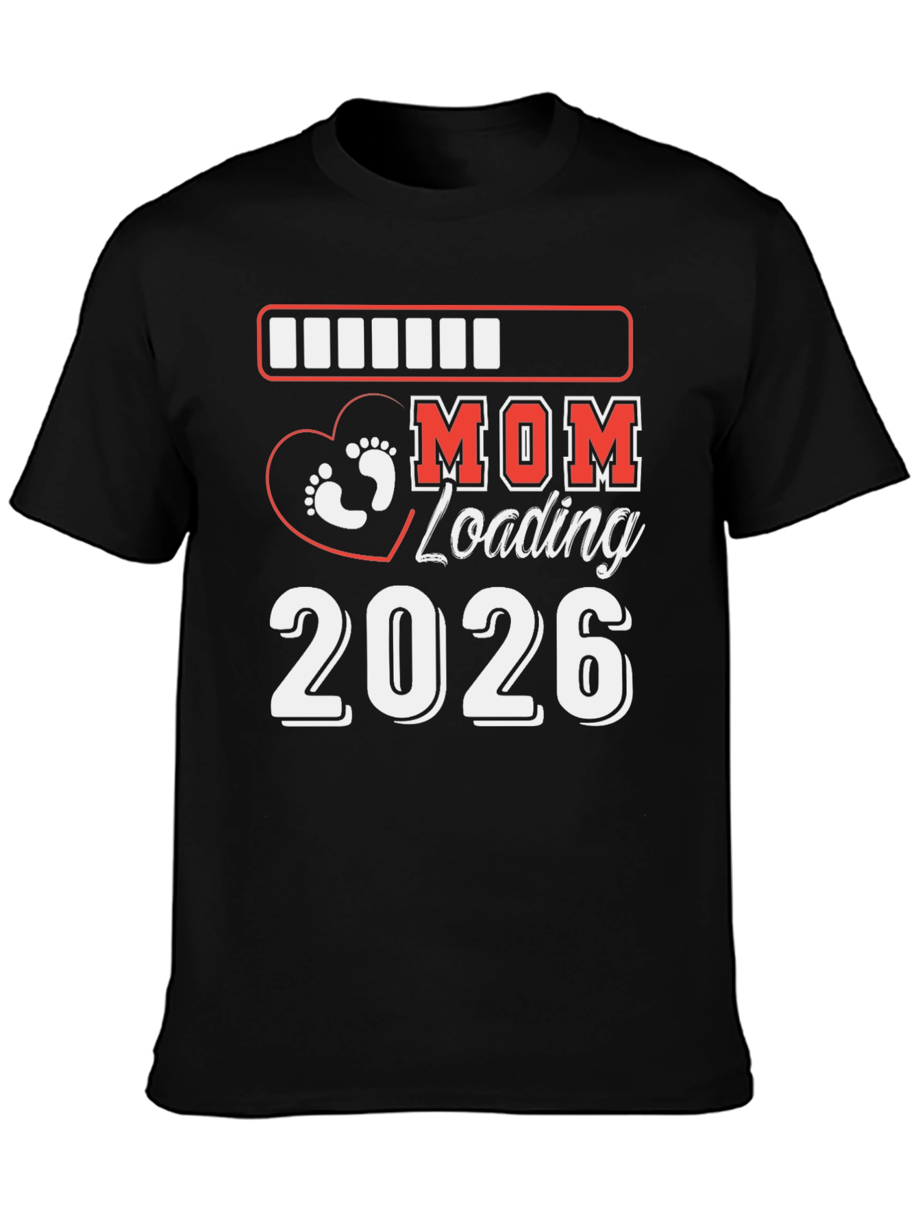 Mom Loading 2026 Pregnancy Announcement Shirt