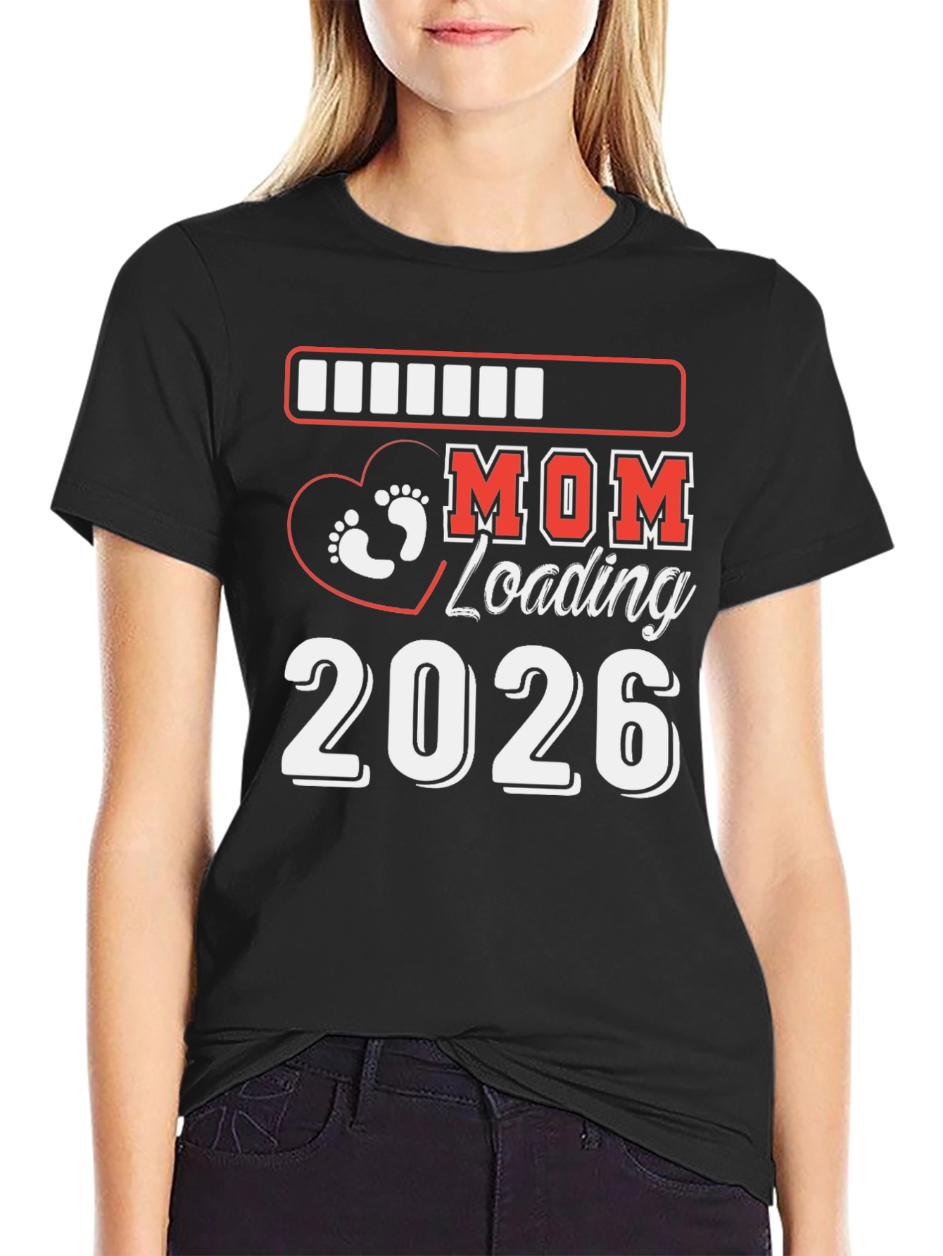 Mom Loading 2026 Pregnancy Announcement Shirt