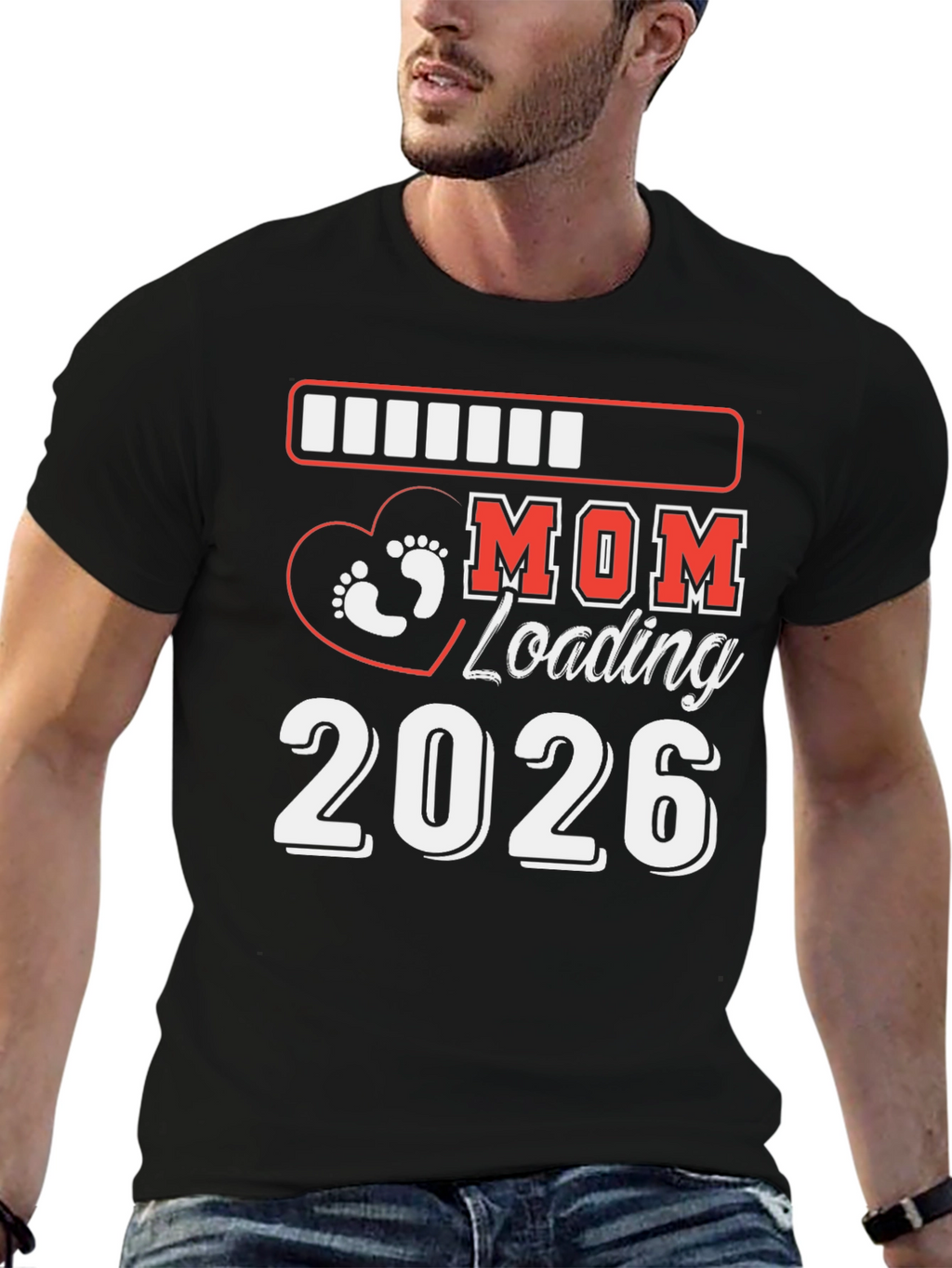 Mom Loading 2026 Pregnancy Announcement Shirt
