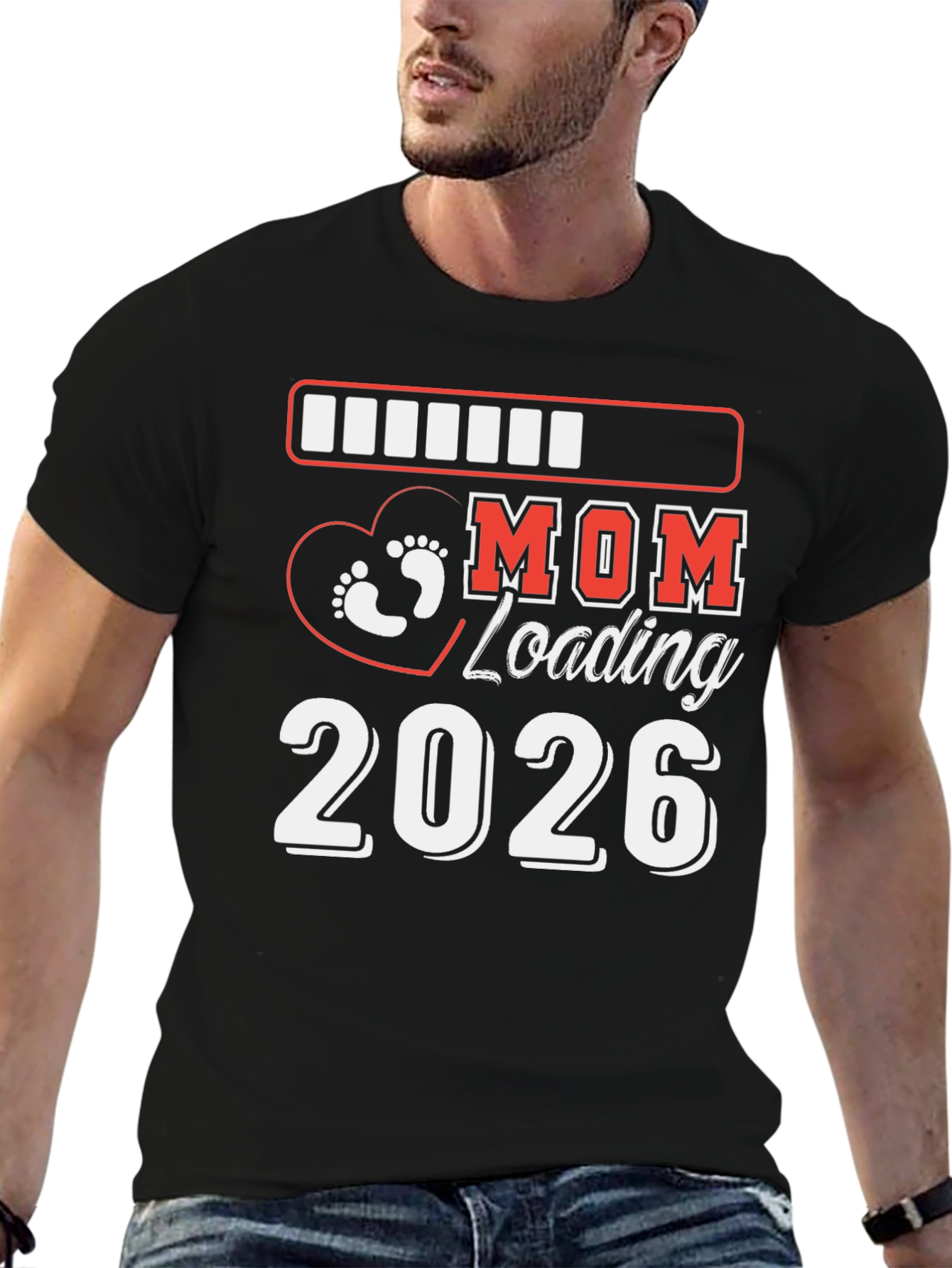 Mom Loading 2026 Pregnancy Announcement Shirt