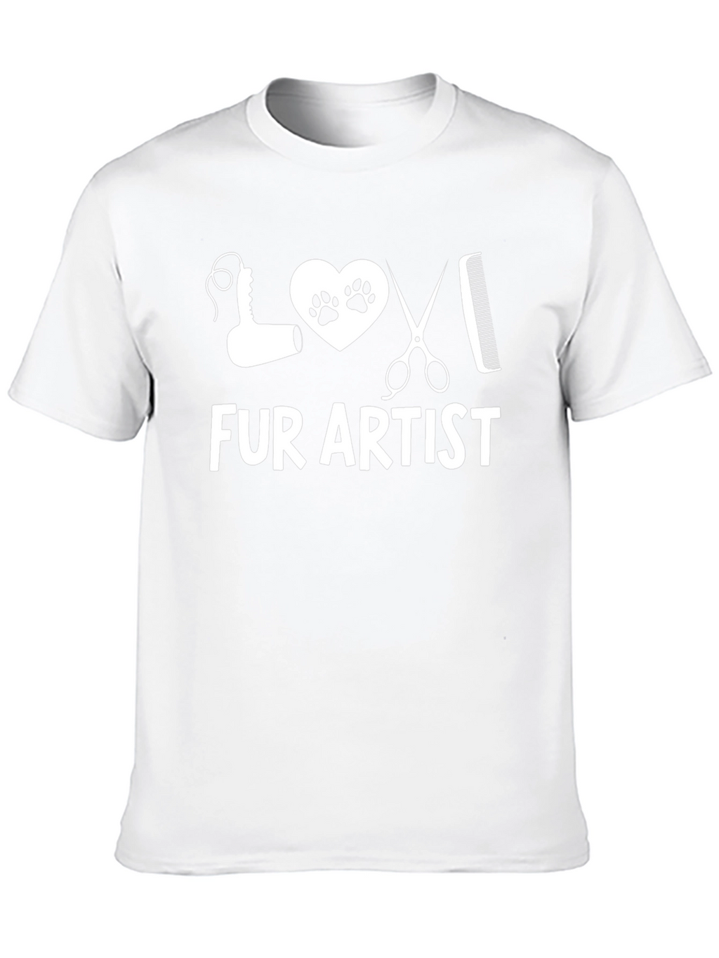 Fur Artist T-Shirt: Pet Groomer Tee
