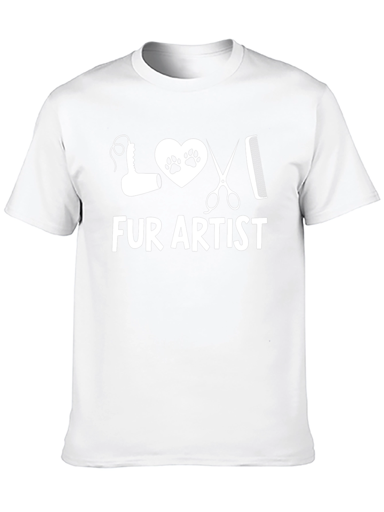 Fur Artist T-Shirt: Pet Groomer Tee