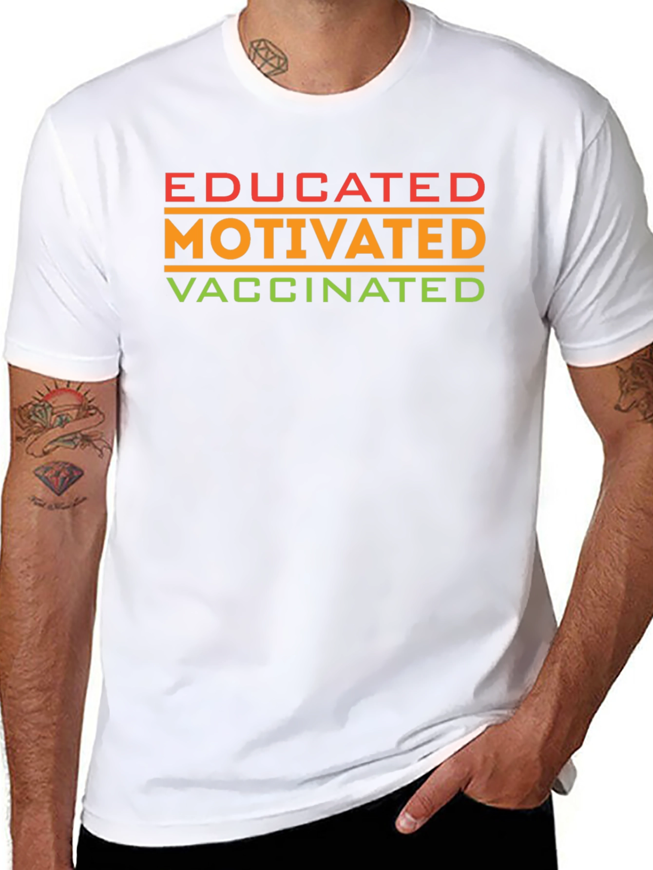 Educated Motivated Vaccinated T-Shirt