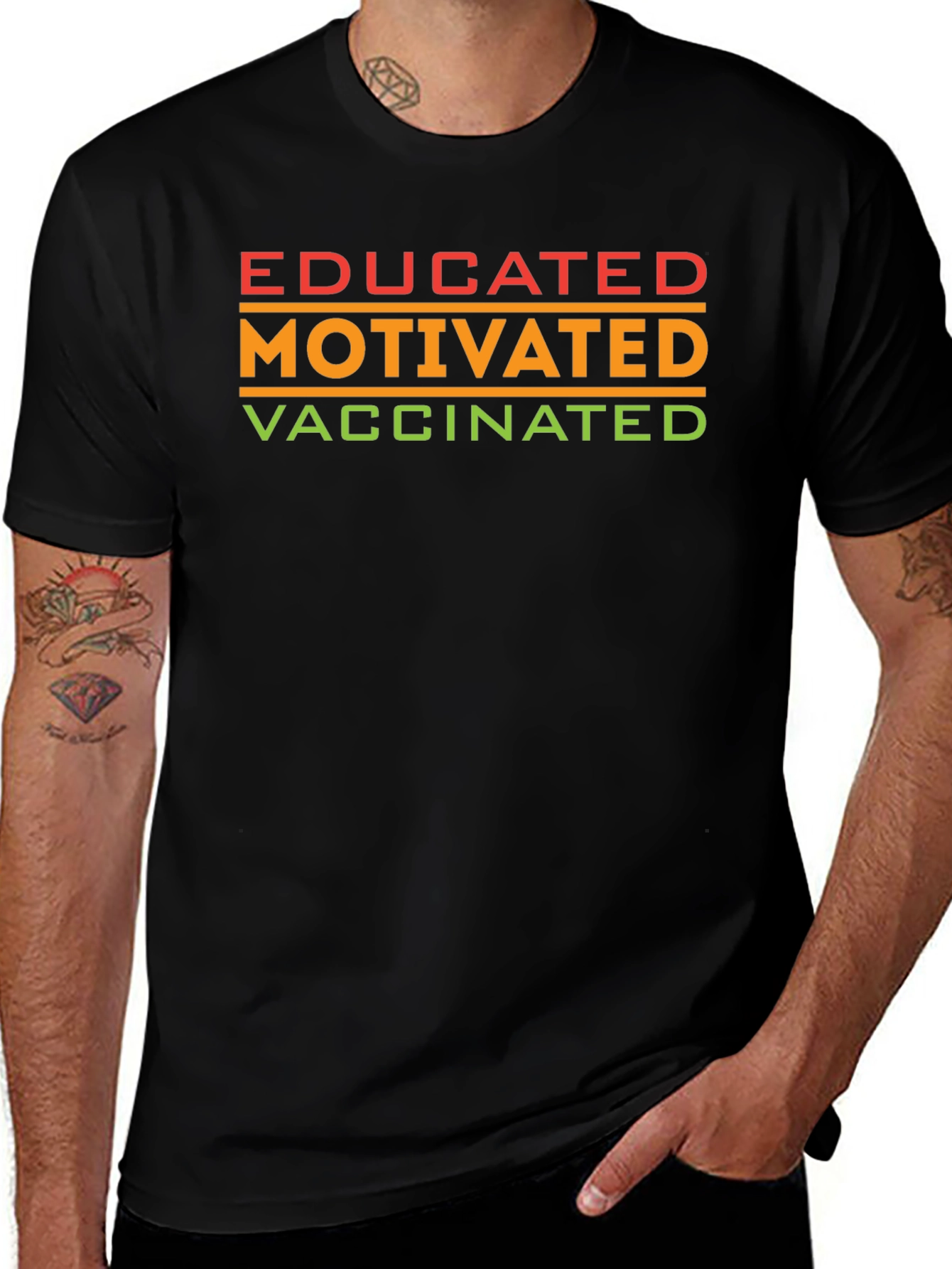 Educated Motivated Vaccinated T-Shirt