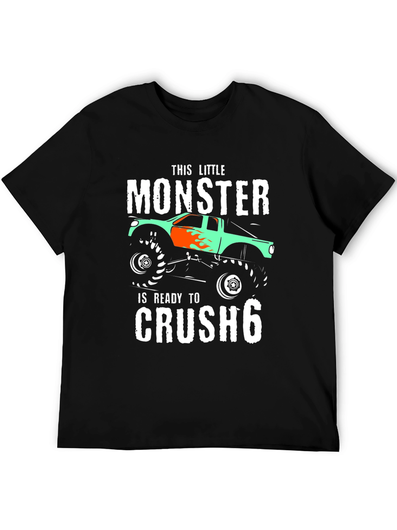 Monster Truck Birthday T-Shirt - Ready to Crush 6