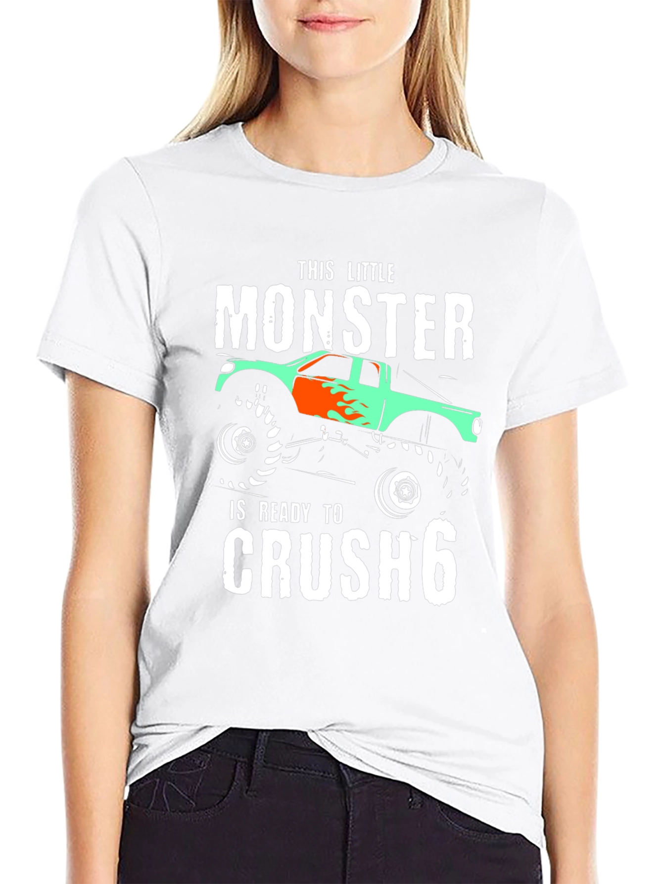 Monster Truck Birthday T-Shirt - Ready to Crush 6