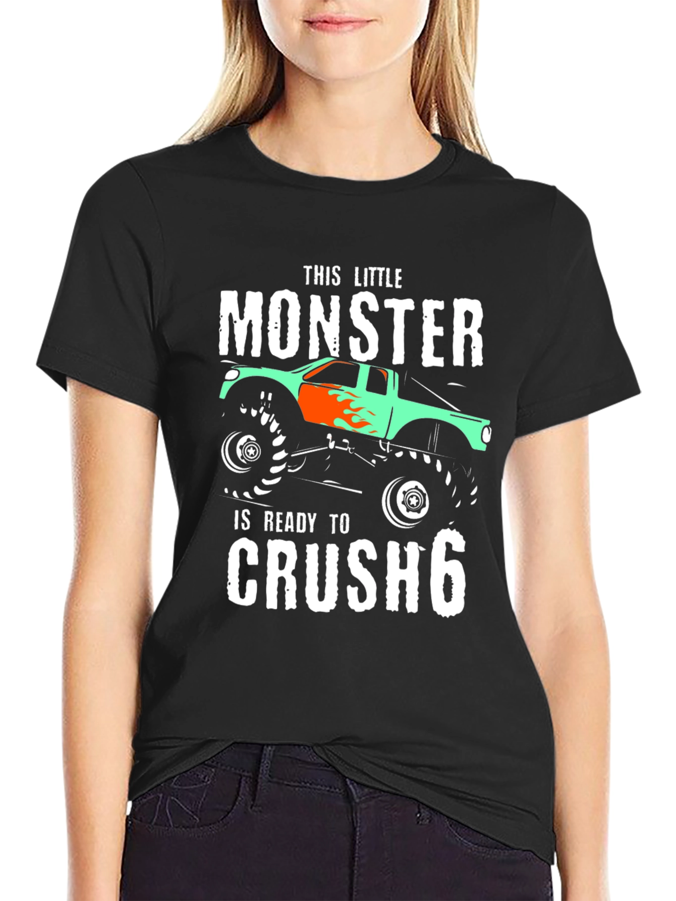 Monster Truck Birthday T-Shirt - Ready to Crush 6