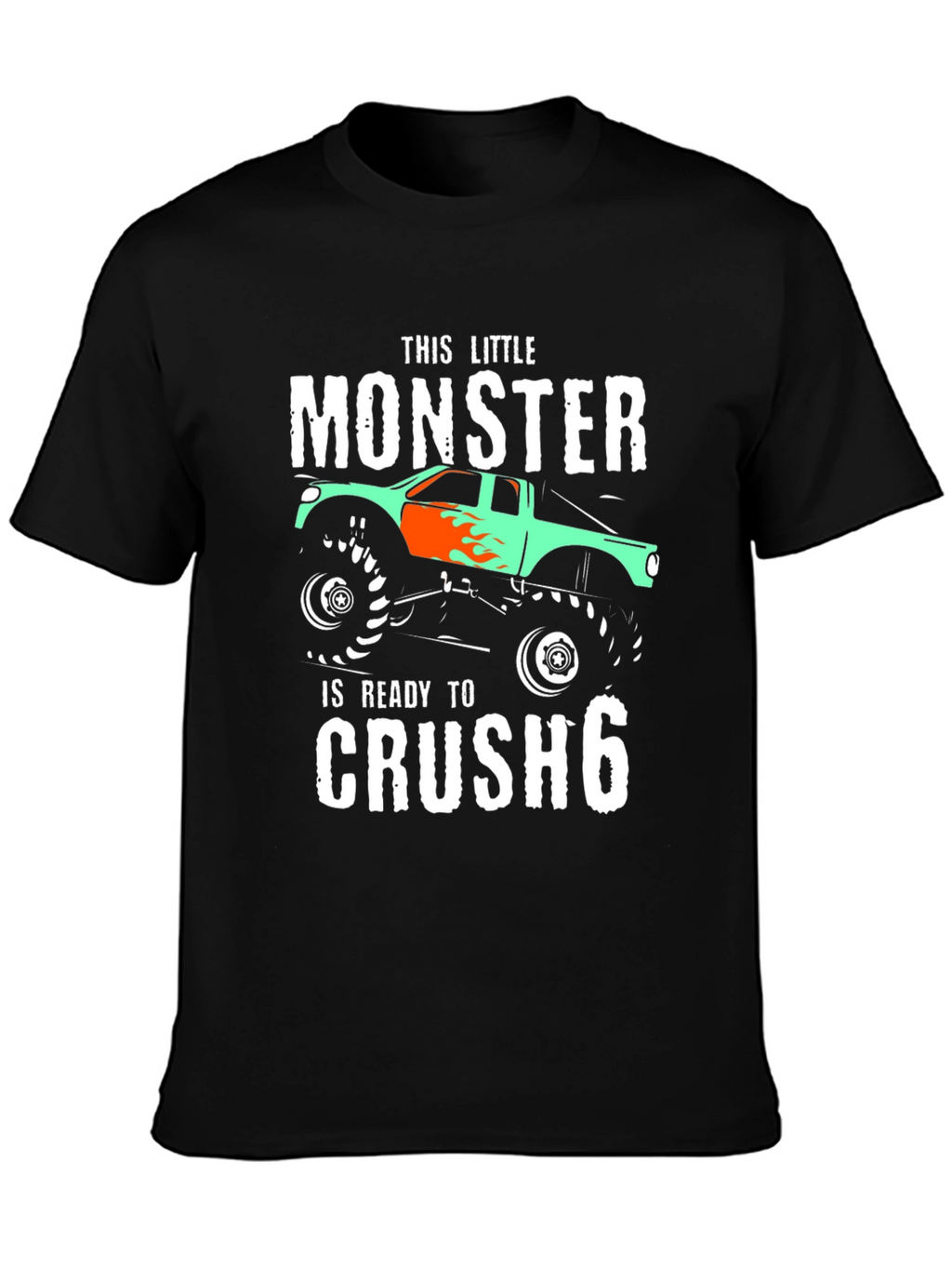Monster Truck Birthday T-Shirt - Ready to Crush 6
