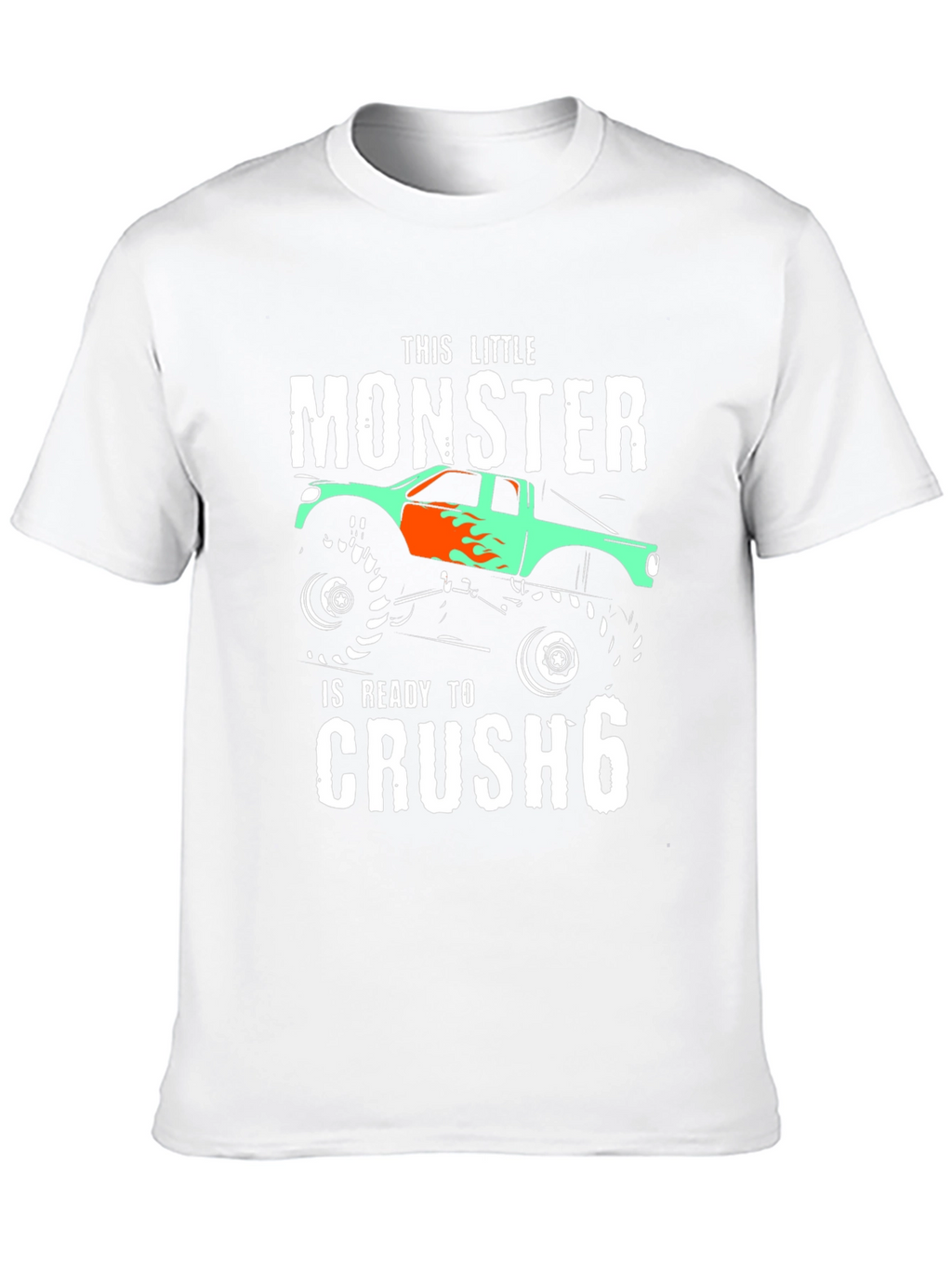 Monster Truck Birthday T-Shirt - Ready to Crush 6