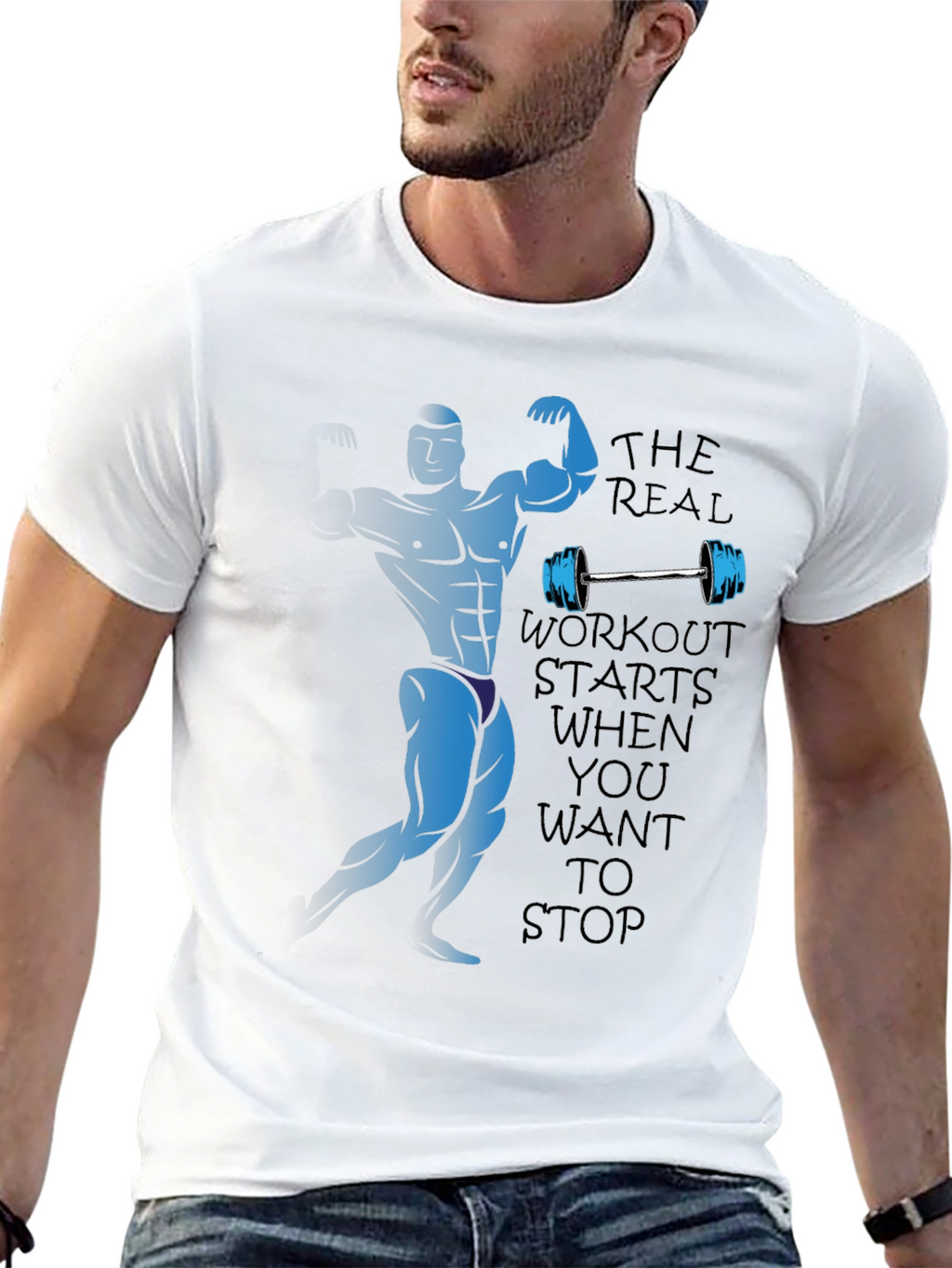 Workout Motivation Black T-Shirt