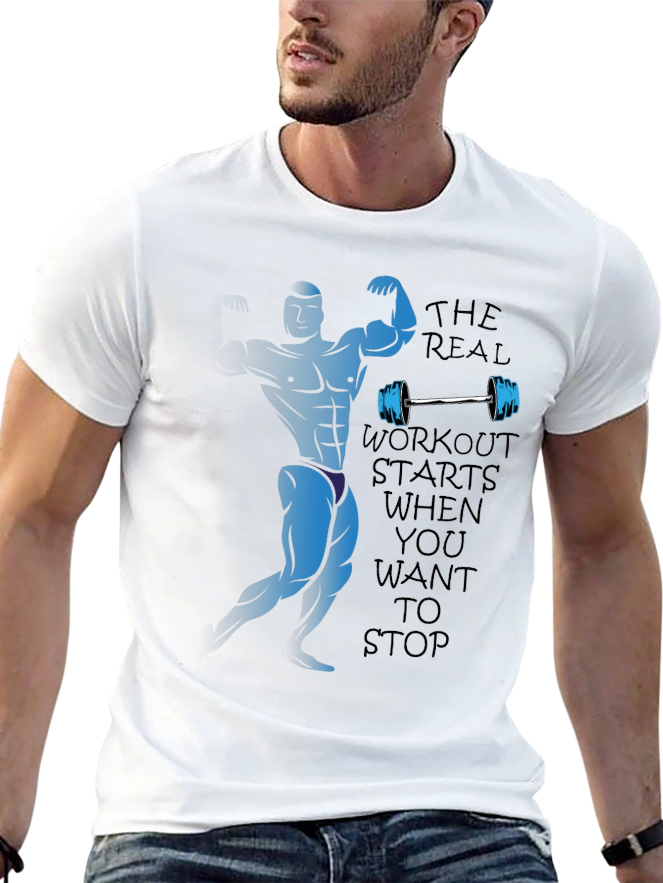 Workout Motivation Black T-Shirt