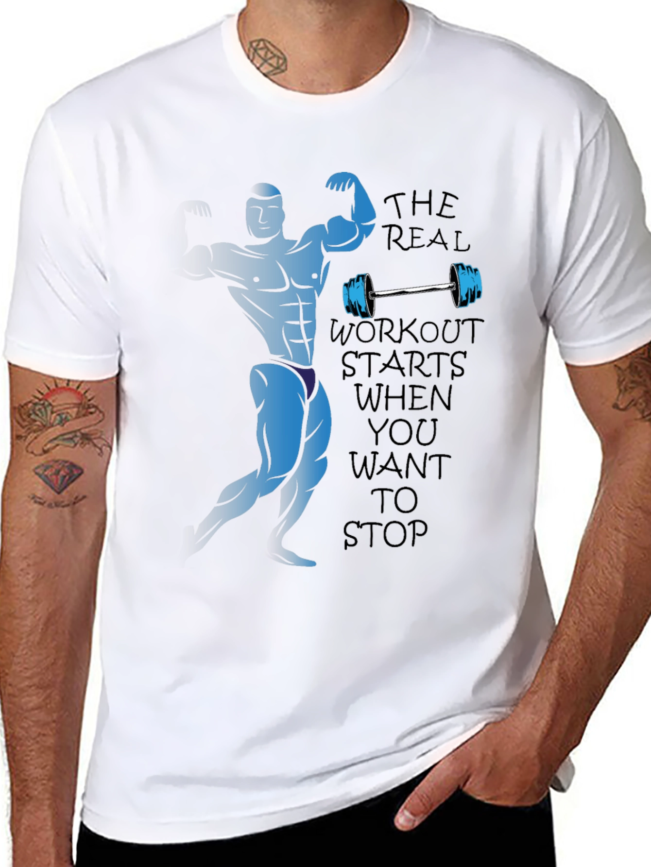 Workout Motivation Black T-Shirt