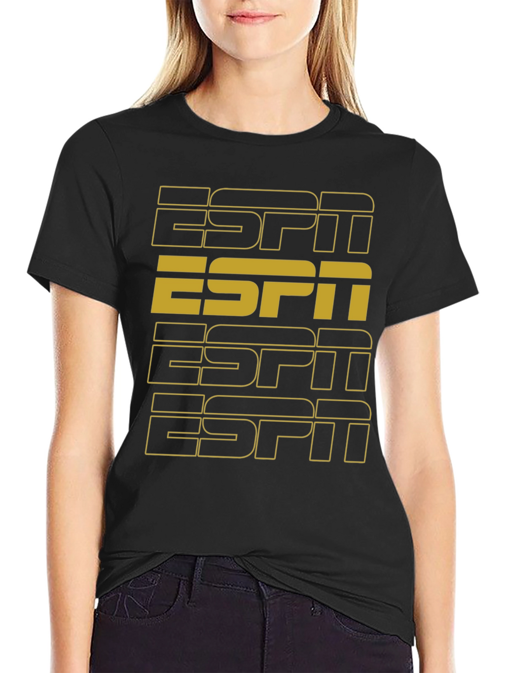 Retro ESPN Black T-Shirt