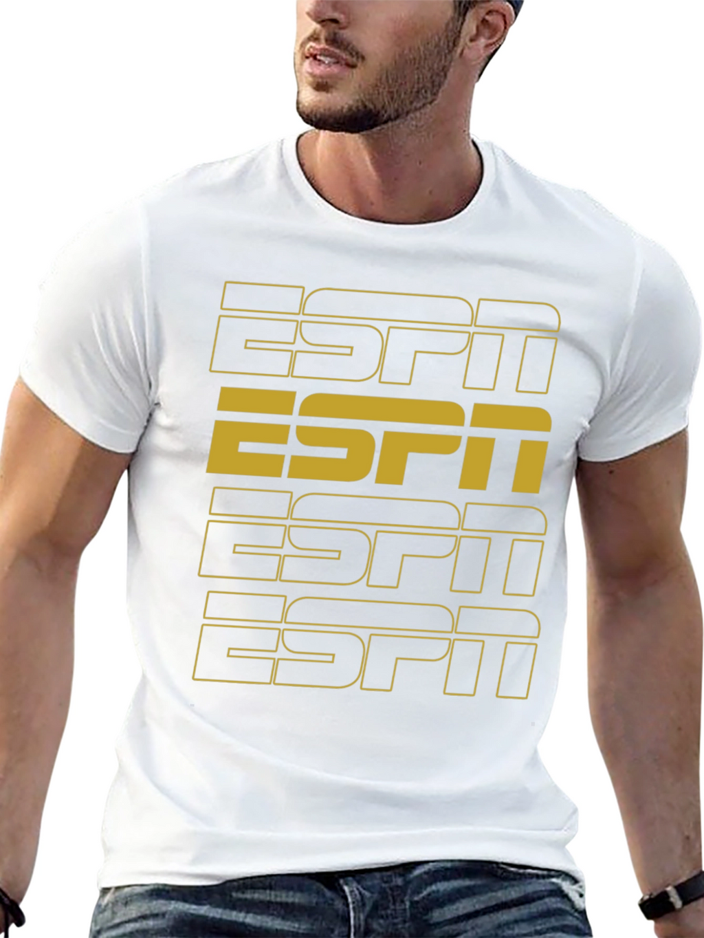 Retro ESPN Black T-Shirt