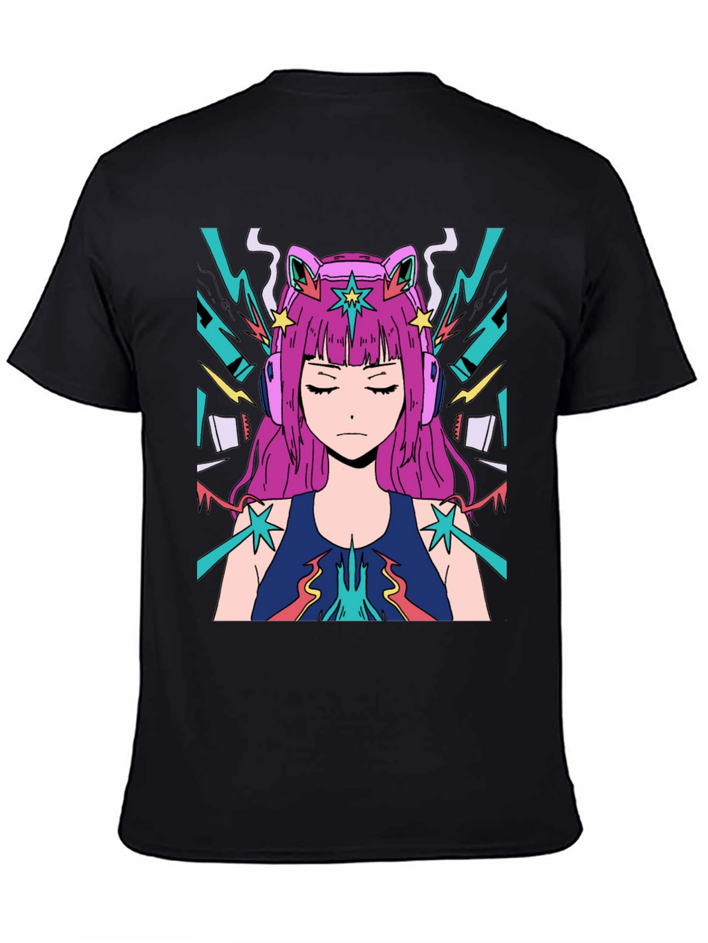 Anime Girl Graphic Tee - Cool Style