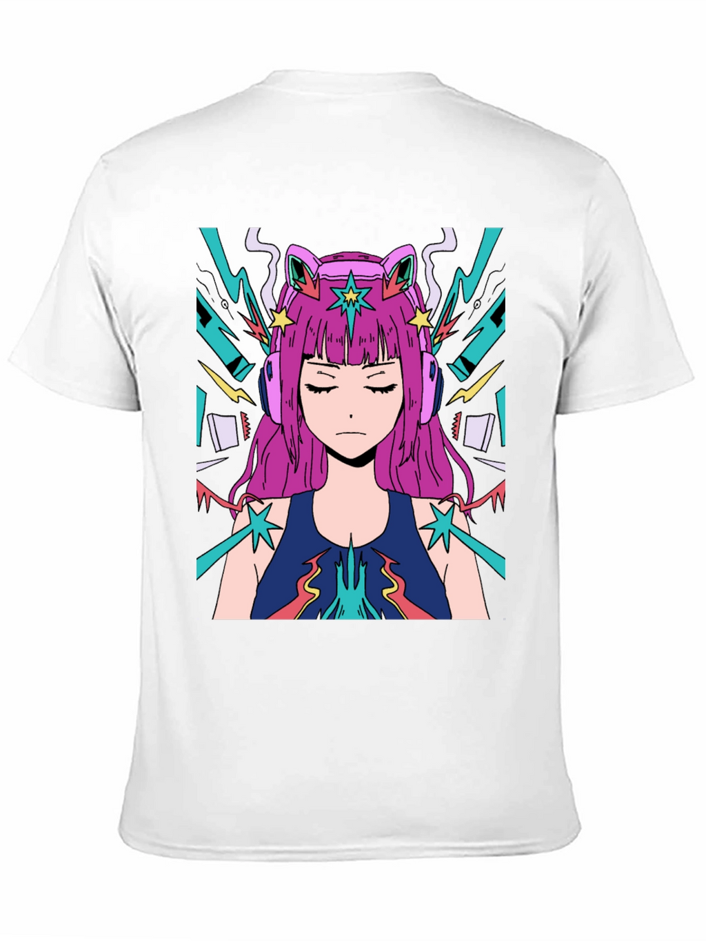 Anime Girl Graphic Tee - Cool Style