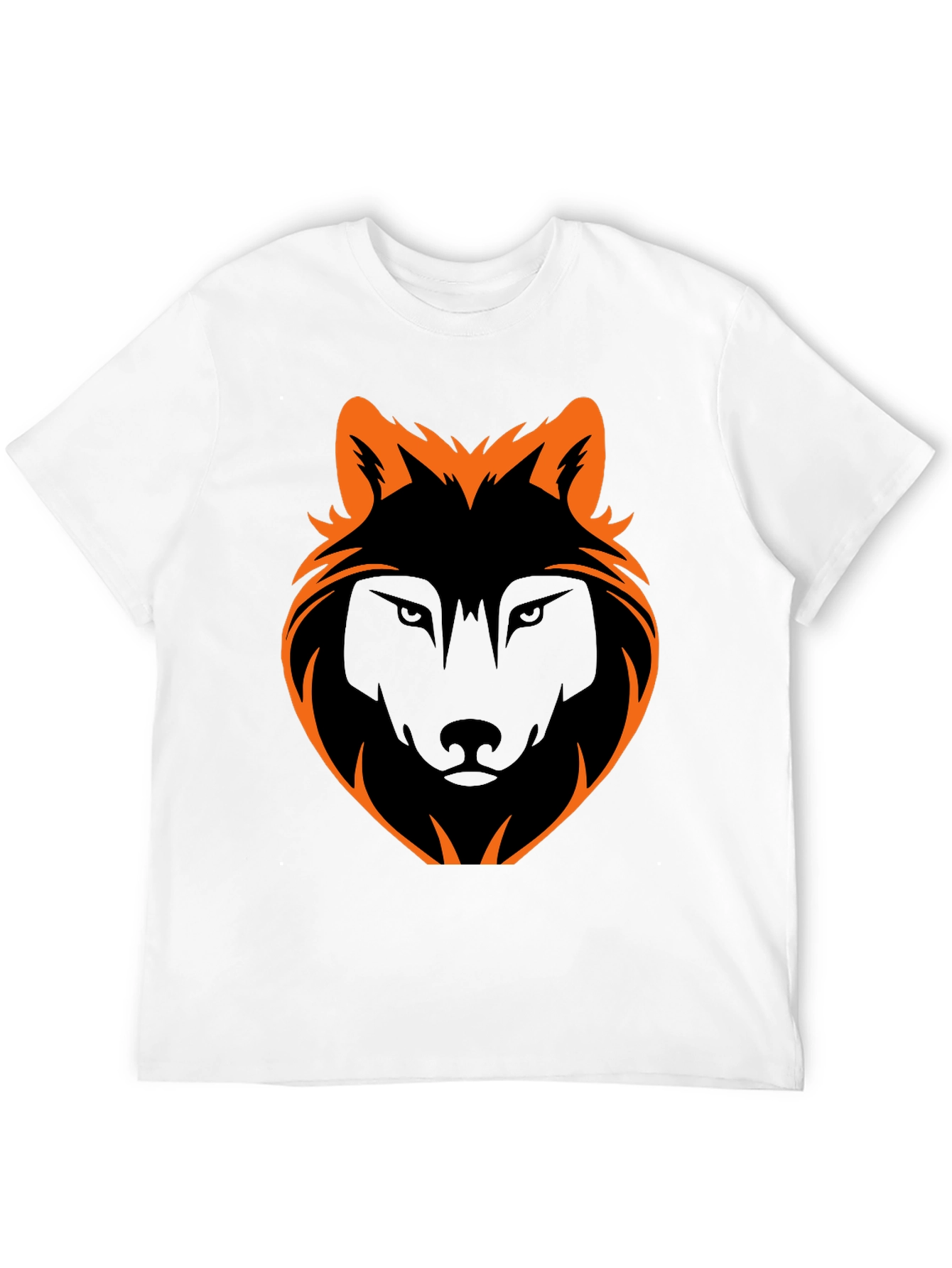 Black Wolf Graphic Tee - Stylish Mens Casual Shirt
