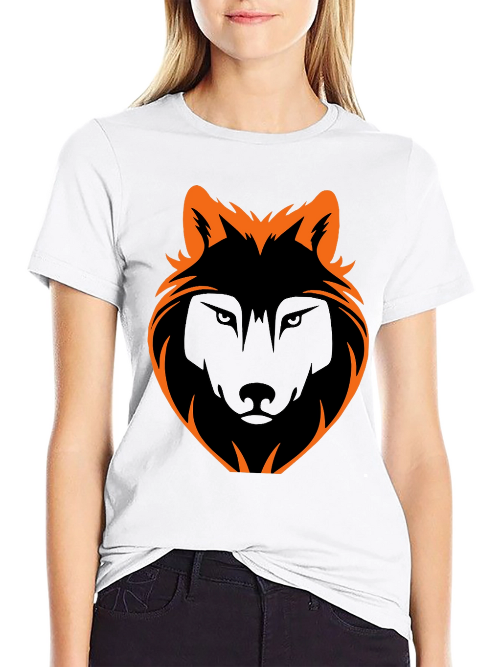 Black Wolf Graphic Tee - Stylish Mens Casual Shirt